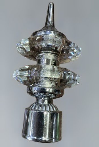 Crystal Curtain Rod Finial