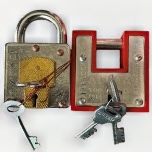 Heavy Duty Padlock Set - Normal + Hasp Lock with Keys